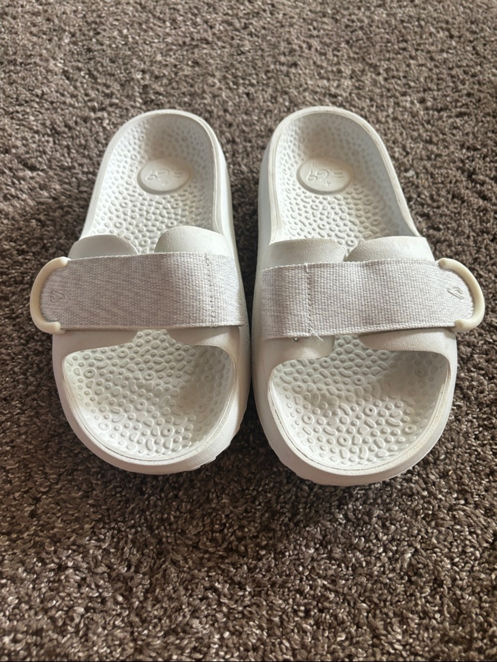 allbirds White Adjustable Slide Sandals